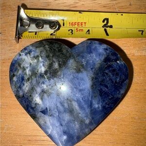 Blue Heart-Shaped Stone Accent sodalite.  #33